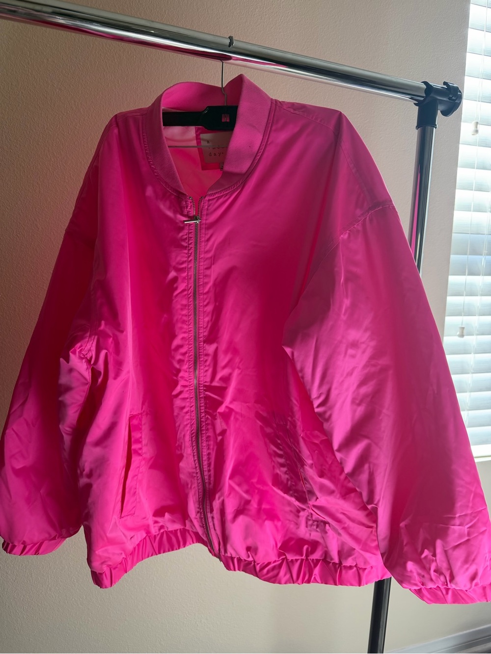 a new day Hot Pink Bomber Jacket